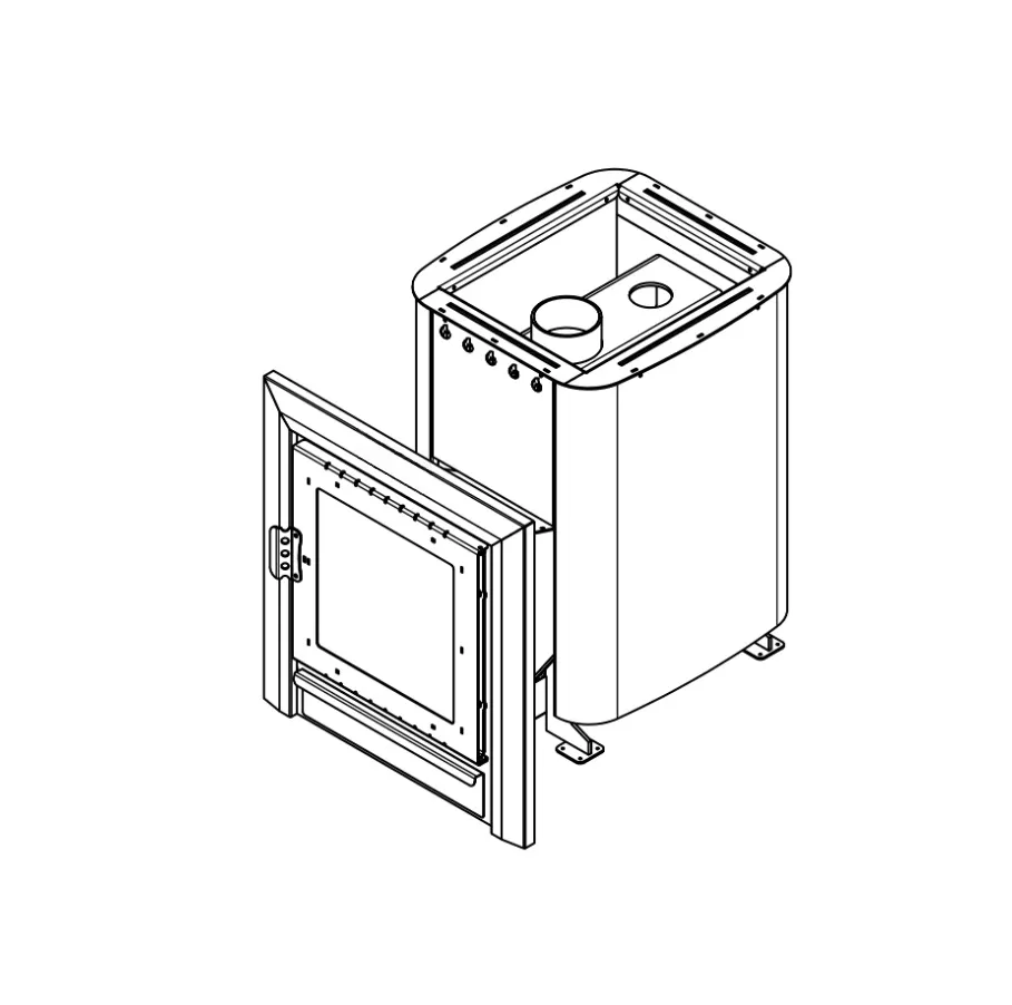 Пример установки печи Remix-20