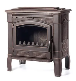 Чугунная печь-камин Gunter патина