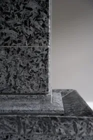 Чугунная банная печь Атмосфера XL в облицовке «Империя» Пироксенит Элит (комплект)