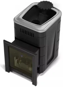 Банная печь Таймыр Мини 2017 Inox БСЭ ЗК антрацит