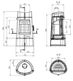 Печь-камин EVEREST SH14