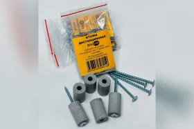 Втулка дистанционная 30*18 мм с саморезами 6 шт в упаковке