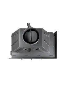 Каминная стальная топка Альфа 700 RB два стекла правая черный шамот