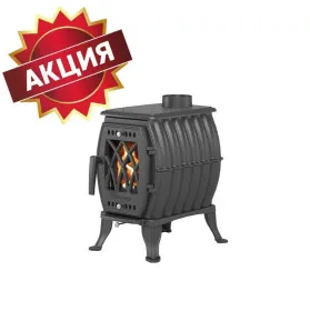 Чугунная печь-камин Везувий BX-05 Антрацит