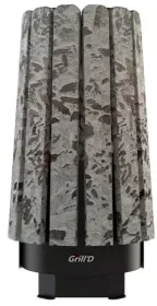 Стальная банная печь Cometa Vega 180 Long Window Max Stone Pro (Серпентинит)