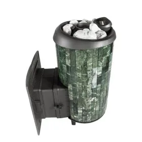 Чугунная банная печь Атмосфера XL ламели «Змеевик» наборный