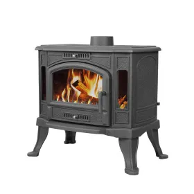 Чугунная печь-камин Везувий KZ-14S Антрацит