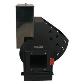 Банная печь ТРИО 24 куб. МД со стеклом (лев)