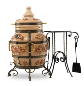 Керамический тандыр Гранд цвет Слоновая кость