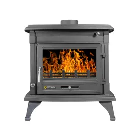 Чугунная печь-камин Везувий AST-13К Антрацит