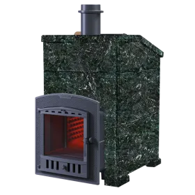 Чугунная банная печь Grom 30 (П2) Президент 1000/50 Серпентинит