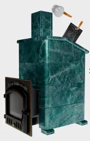 Премиальная банная печь Сибирь 40 ЗК дверка 545х545 в облицовке Президент змеевик Премиальная банная печь Сибирь 40 ЗК дверка 545х545 в облицовке Президент змеевик