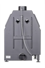 Каминная стальная топка Альфа 700-150 B принтинг черный шамот