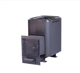 Чугунная банная печь Сибирь 24 Универсальная чугунная дверца конвекционная Чугунная банная печь Сибирь 24 Универсальная чугунная дверца конвекционная