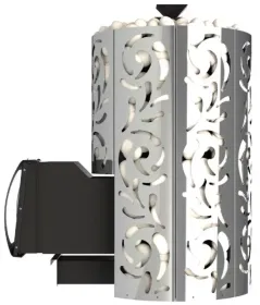 Стальная банная печь Violet World Steel Long Window Max Pro