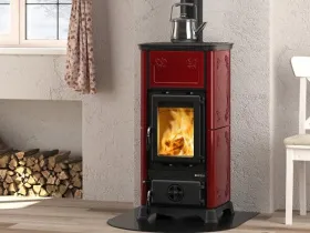 Печь-камин La Nordica Emiliana 16 Bordeaux (бордовый)