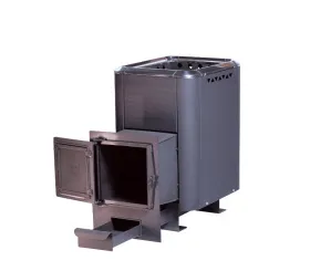 Чугунная банная печь Сибирь 24 Универсальная чугунная дверца конвекционная Чугунная банная печь Сибирь 24 Универсальная чугунная дверца конвекционная