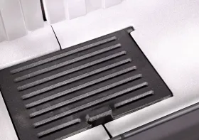 Каминная стальная топка Альфа 800 L два стекла левая