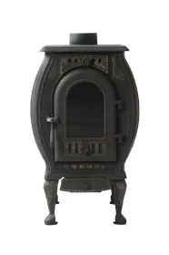 Чугунная отопительно-варочная печь-камин Сибирь 11 кВт