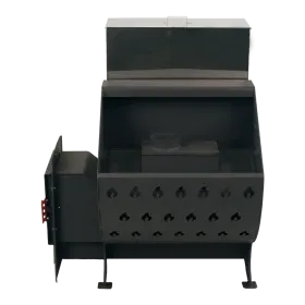 Банная печь ТРИО 24 куб. МД со стеклом (лев)