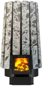 Стальная банная печь Cometa Vega 180 Long Stone Pro (Серпентинит)