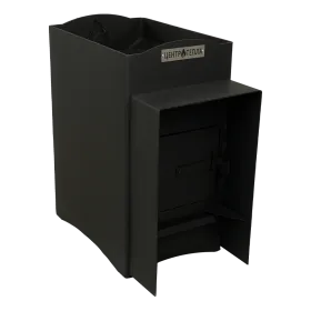 Банная печь Огонь с аркой 12 куб.м. МД  с-я КУЗБАСС 8мм