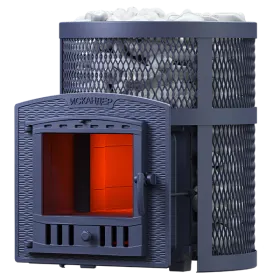 Чугунная банная печь Искандер 25 (П2) в сетке