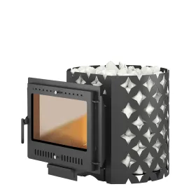 Чугунная банная печь ЭТНА 24 (Панорама)