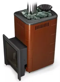 Банная печь Таймыр 2017 Carbon БСЭ ЗК терракота
