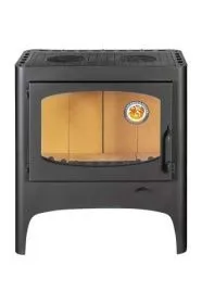 Печь-камин Бавария ЭКО с плитой две конфорки