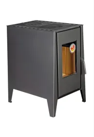 Печь-камин ДЕРЕВЕНЬКА две конфорки