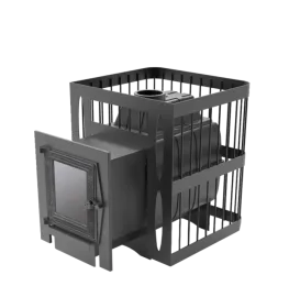 Чугунная банная печь Чугунка 16 Сетка С