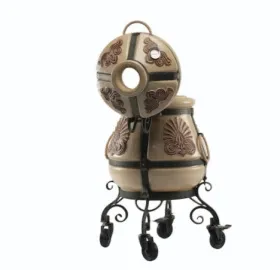 Керамический тандыр Греческий цвет Слоновая кость