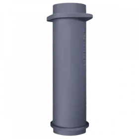 Чугунная НИЖНЯЯ труба для шибера ИСКАНДЕР 180/500