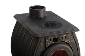 Чугунная отопительно-варочная печь-камин Сибирь 11 кВт