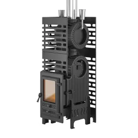 Чугунная банная печь ASTON Шторм Турбопар б/в