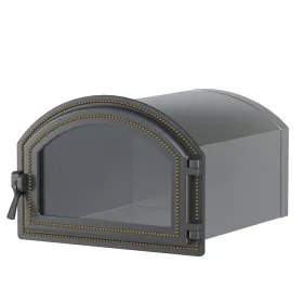 Стальной духовой шкаф с чугунной дверцей ВЕЗУВИЙ 222 (Бронза)