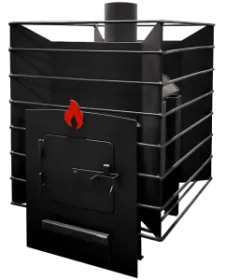 Печь банная Кедр с сеткой до 14 куб. м.