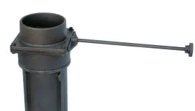 Чугунный шиберный блок ШБ 130 крашенный