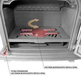 Чугунная печь-камин Везувий HR-15Р Антрацит