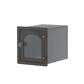 Стальной духовой шкаф с чугунной дверцей ВЕЗУВИЙ (ДТ-4С) (Бронза)