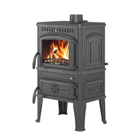 Чугунная печь-камин Везувий LV-12 S Антрацит