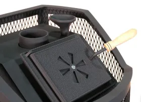 Банная печь Сибирь ЗК Панорамная дверца