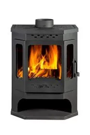 Печь-камин Бавария Призматик с плитой