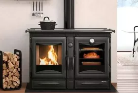 Печь-камин La Nordica ALASKA 16 Nero antracite (черный антрацит)