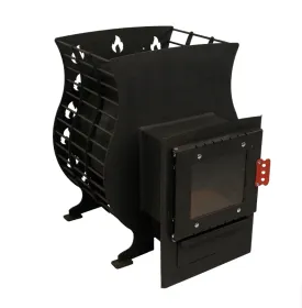 Печь банная Онега 22 куб.м 8 мм МД со стеклом