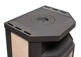 Стальная печь-камин Ока с плитой Стальная печь-камин Ока с плитой