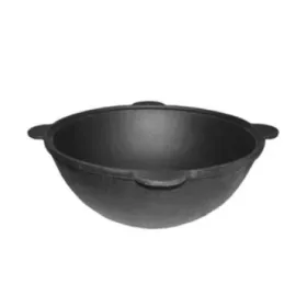 Чугунный узбекский казан 3,5 литра Плоское дно ф 270 мм Чугунный узбекский казан 3,5 литра Плоское дно ф 270 мм