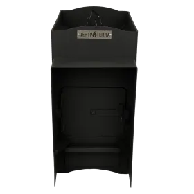 Банная печь Огонь с аркой 12 куб.м. МД  с-я КУЗБАСС 8мм