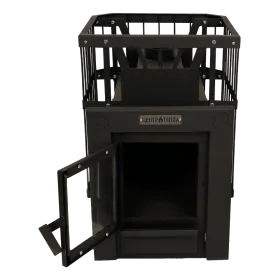 Банная печь Грация 15 с Сеткой и Стеклом